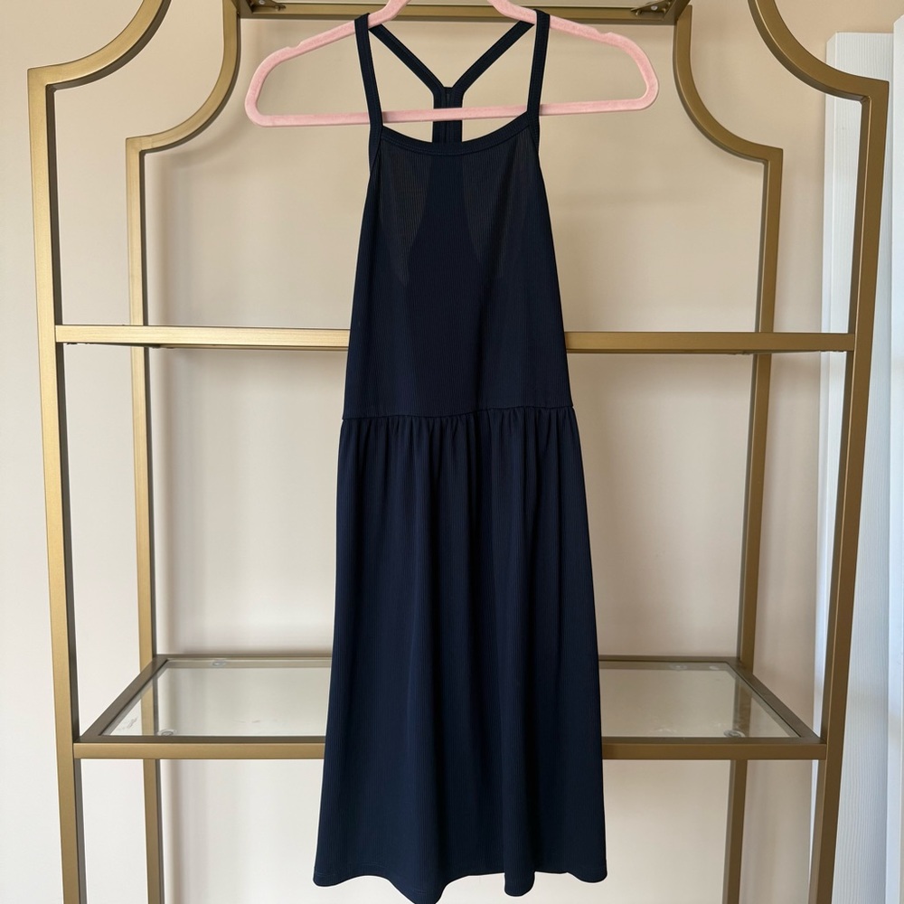 Vero Moda Dark Navy Ribbed Dress Size S